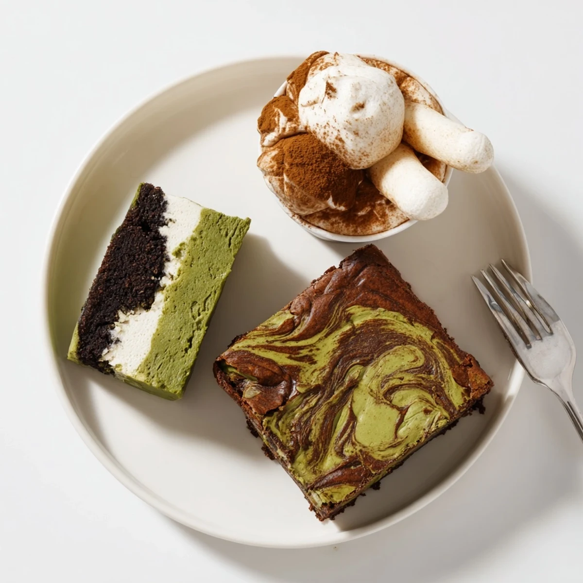 Delight your palate with Global Dessert Mash-Ups showcasing vibrant matcha and black sesame treats.