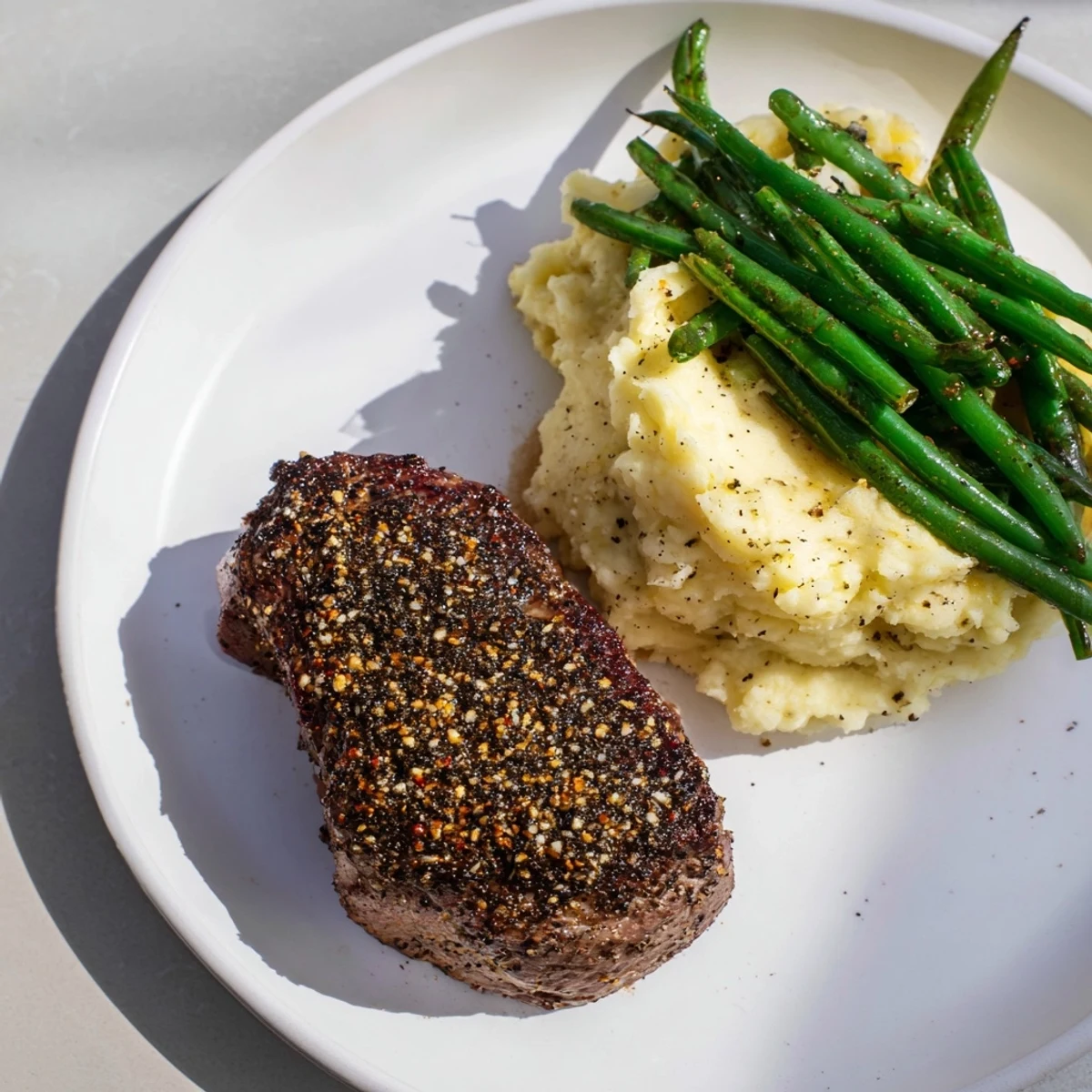 Visualize perfectly cooked steak & garlic mash, a delicious gluten-free, all-in-one sheet pan recipe.