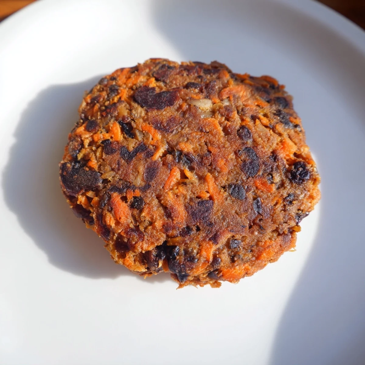 A close-up shot of crispy black bean burgers sizzling in a pan, infused with savory spices.