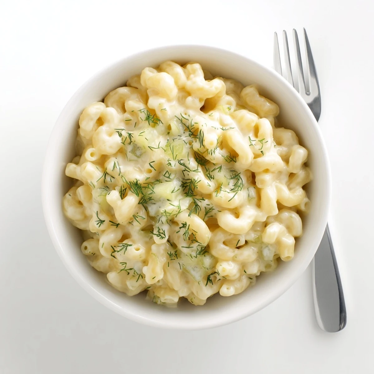 Golden-brown baked Pickle Mac and Cheese with a crispy panko topping, ready to serve!