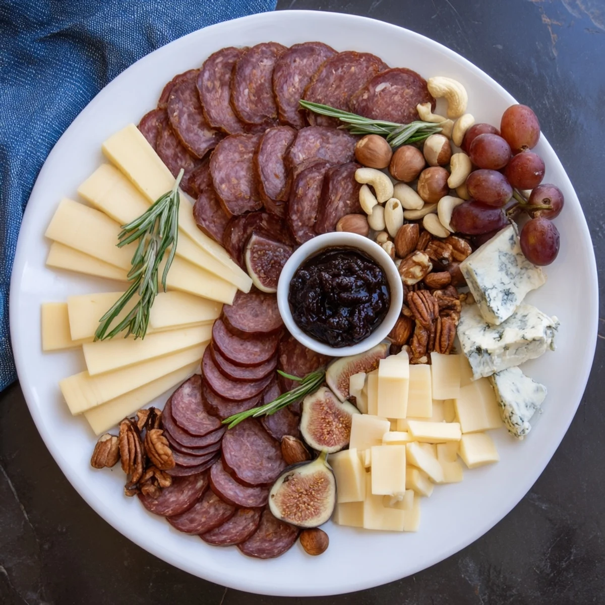 A beautiful Deer Antler Charcuterie board, overflowing with savory meats, cheeses, and fruits.