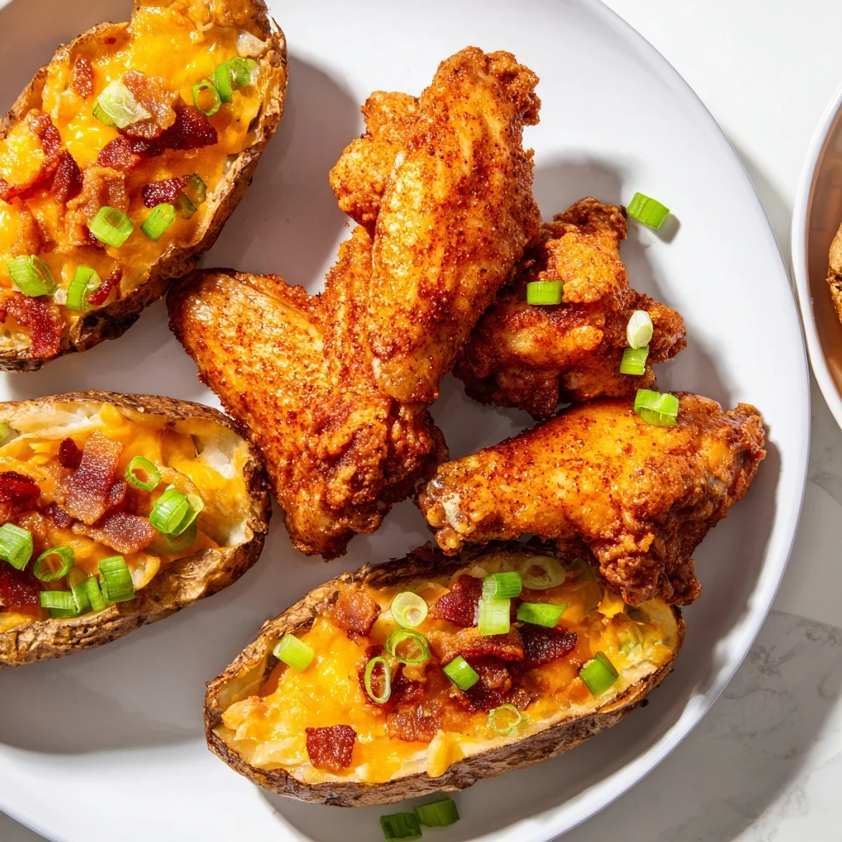 A platter overflowing with the Touchdown Football Tailgate Spread, promising savory aromas and textures for guests.