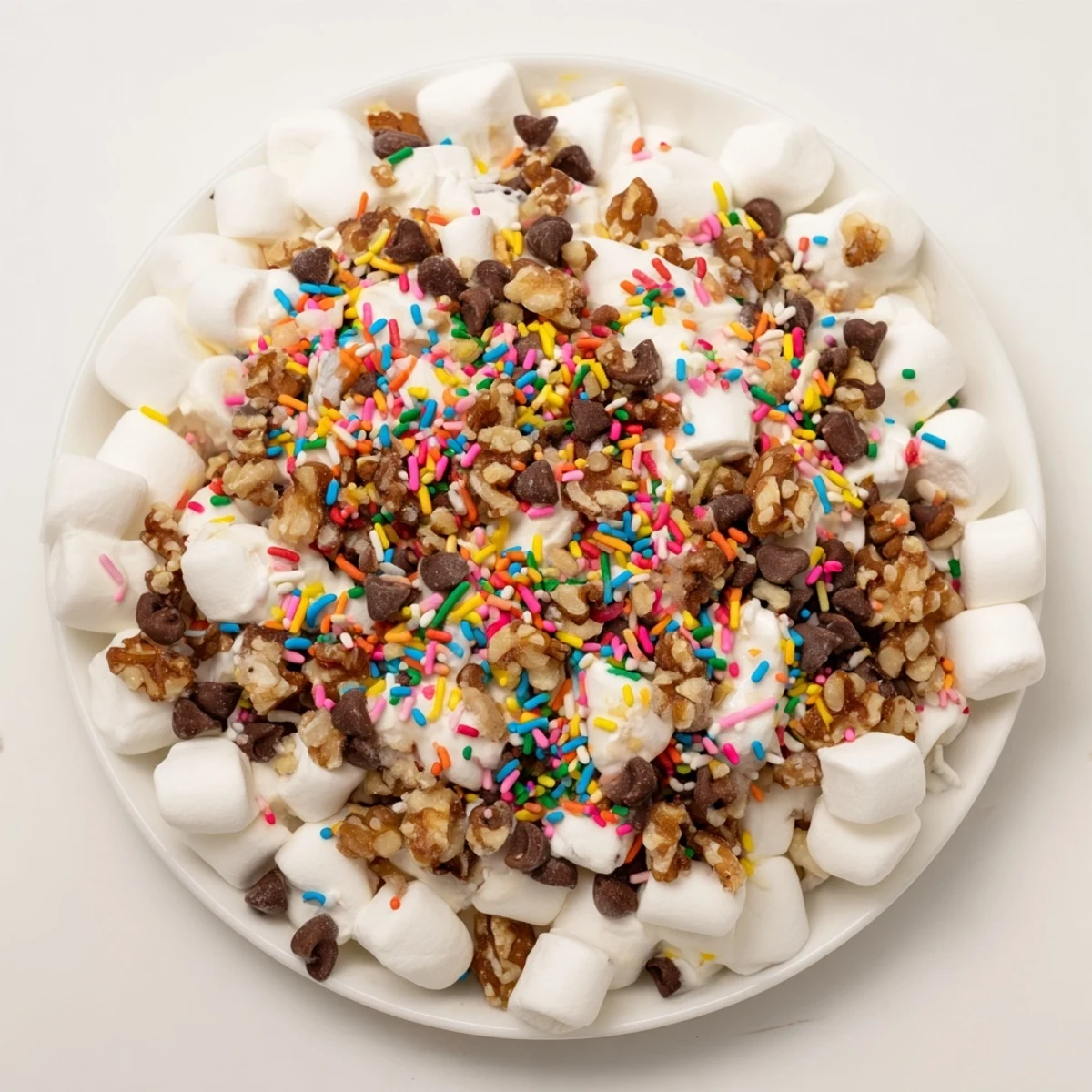 Gooey, chocolate-covered marshmallows and Quick Dessert: Chocolate Chips and Mini Marshmallow pile for a fast treat.