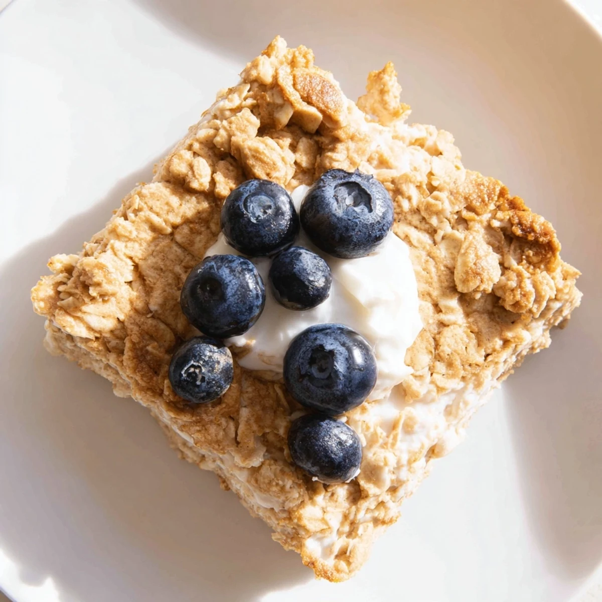 A close-up of a hearty slice of Protein Pancake Oats, perfect for a high-protein breakfast treat.