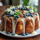 Lemon Blueberry Spring Cake
