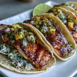 Grilled Salmon Mango Tacos