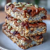 Wholesome oat and seed granola bars sweetened with honey, studded with cranberries and optional chocolate chips, perfect for a nut-free energy boost.