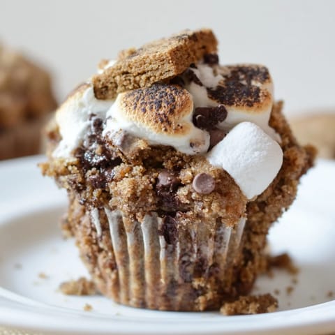 Chai Spiced Smores Muffins