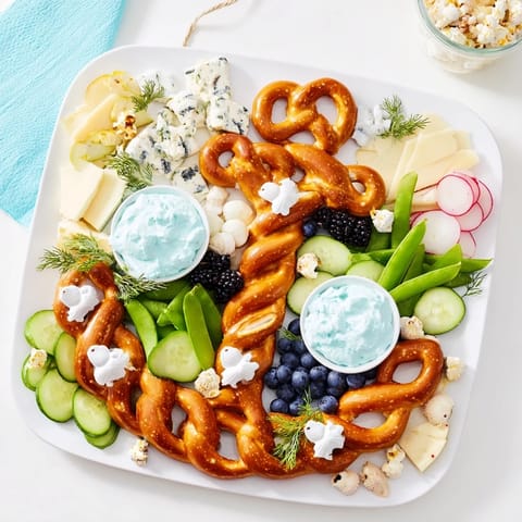 This visually appealing Anchor Maritime Board charcuterie platter is arranged with a nautical theme in mind.