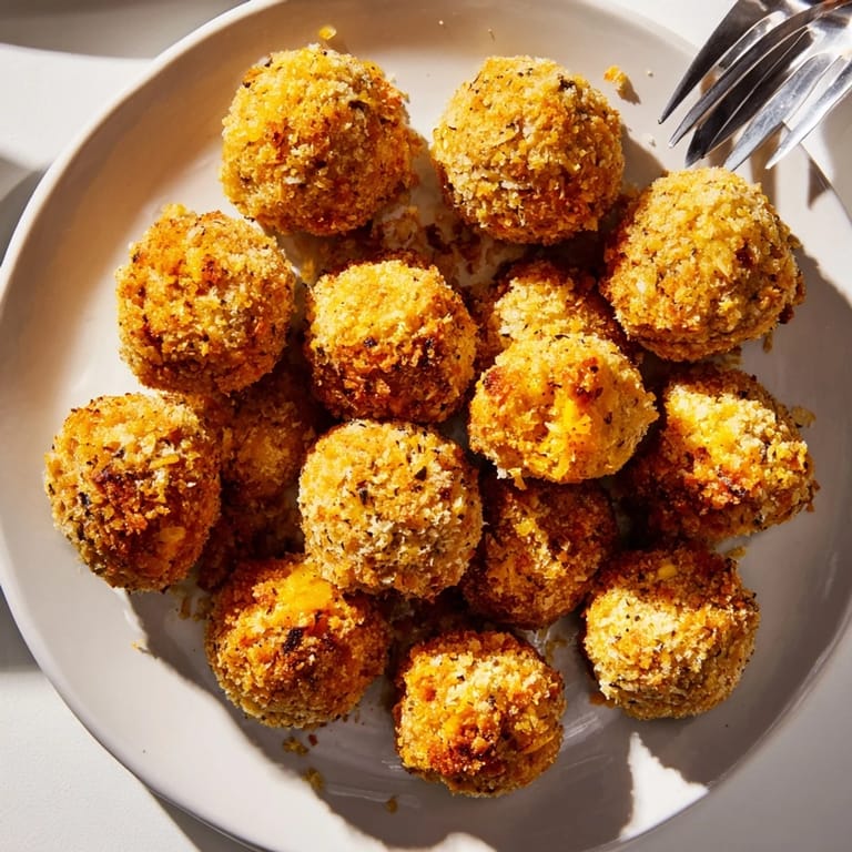 Crispy pumpkin nuggets, seasoned with spices, ideal for holiday parties and snacking.  