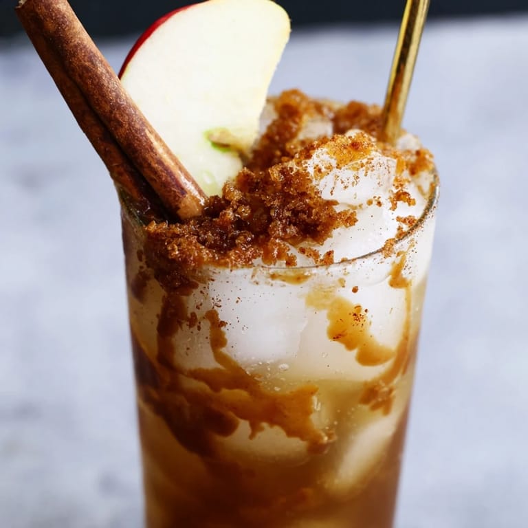 Chilled ginger beer and spices create a refreshing Spicy Caramel Apple Mule experience.  