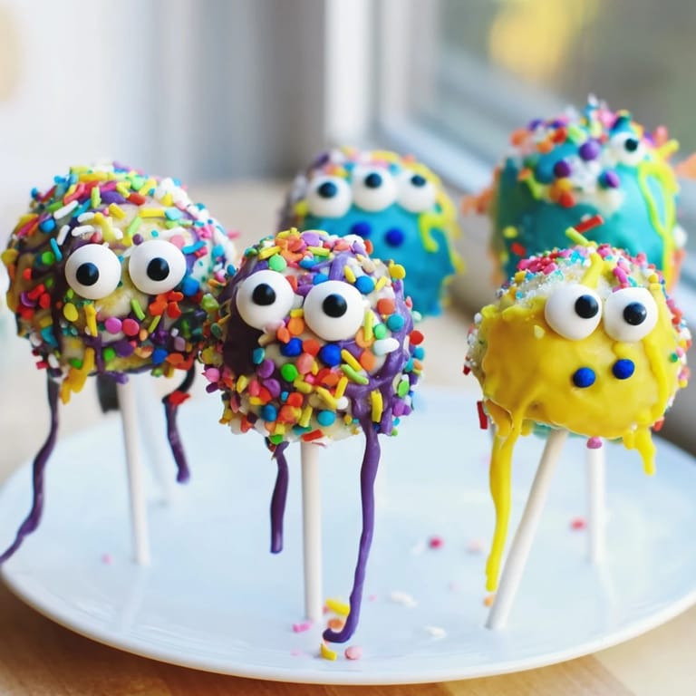 Whimsical pancake pops infused with cream soda, ideal for kid-friendly dessert celebrations.