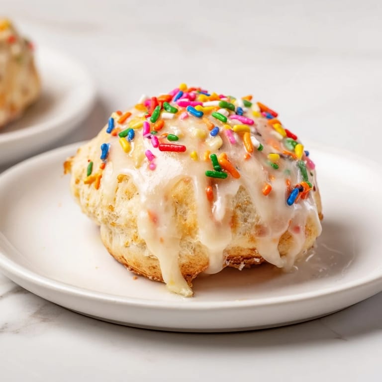 A plate of warm, festive Quick Christmas Biscuit Bombs, perfect for a holiday dessert.