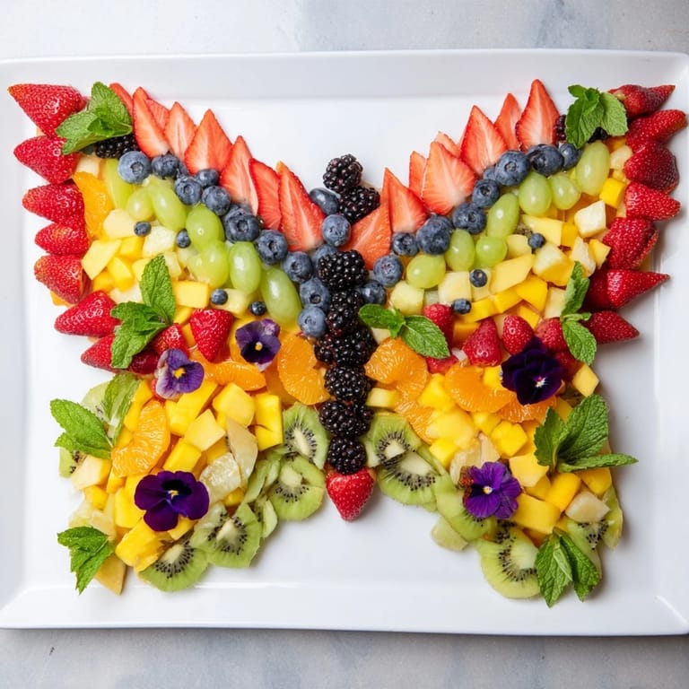 See a summery Butterfly Bloom Fruit Board, artfully arranged and ready to serve at your gathering.