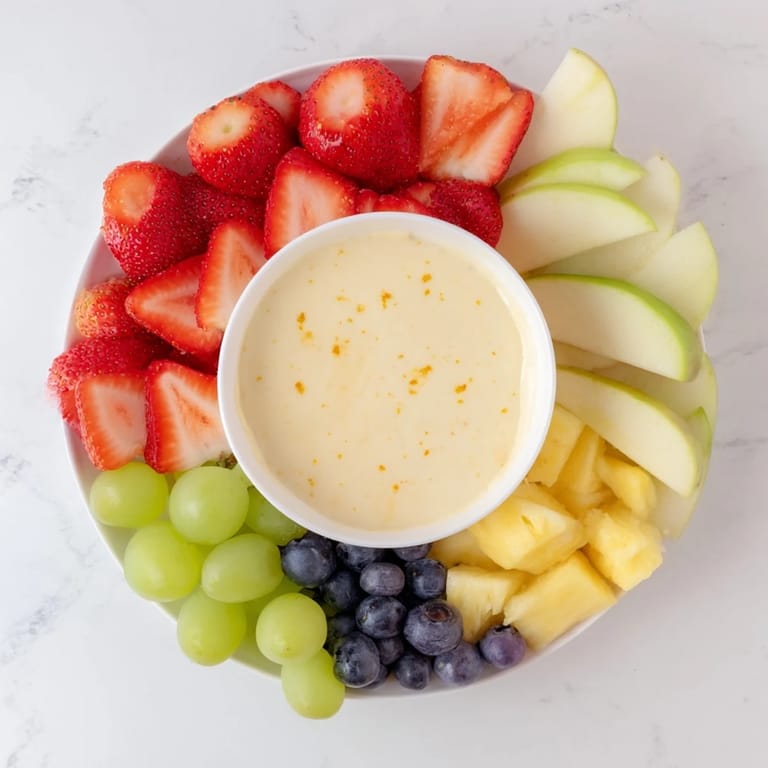 Enjoy this easy, perfect-for-parties cream cheese fruit dip, served beautifully with colorful fruits.