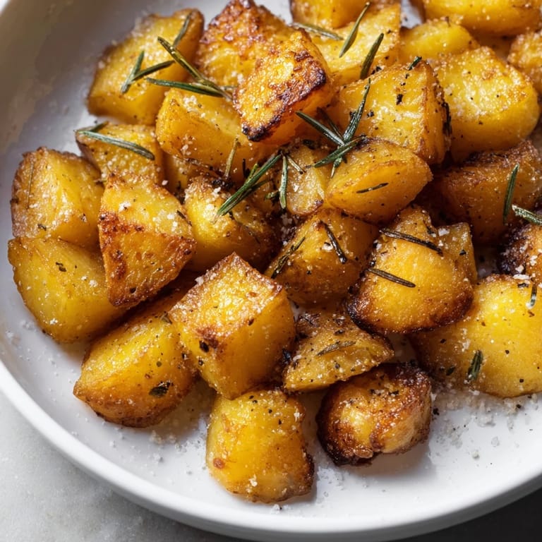 Imagine these delicious, golden-brown Beef Tallow Roasted Potatoes, a classic, comforting side dish.