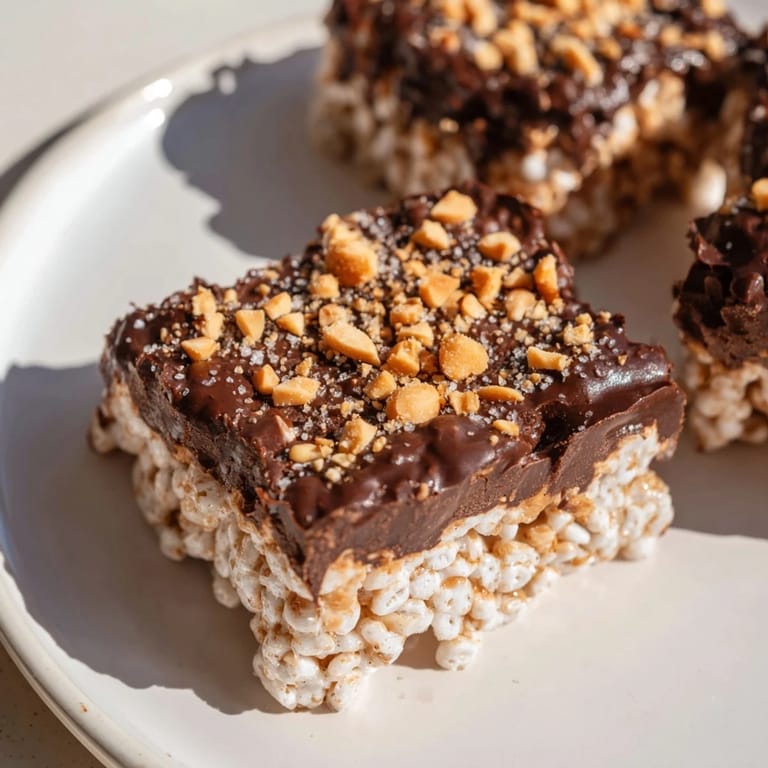 Indulge in these frozen Peanut Butter Chocolate Rice Cakes, crunchy rice cakes covered in melted chocolate.
