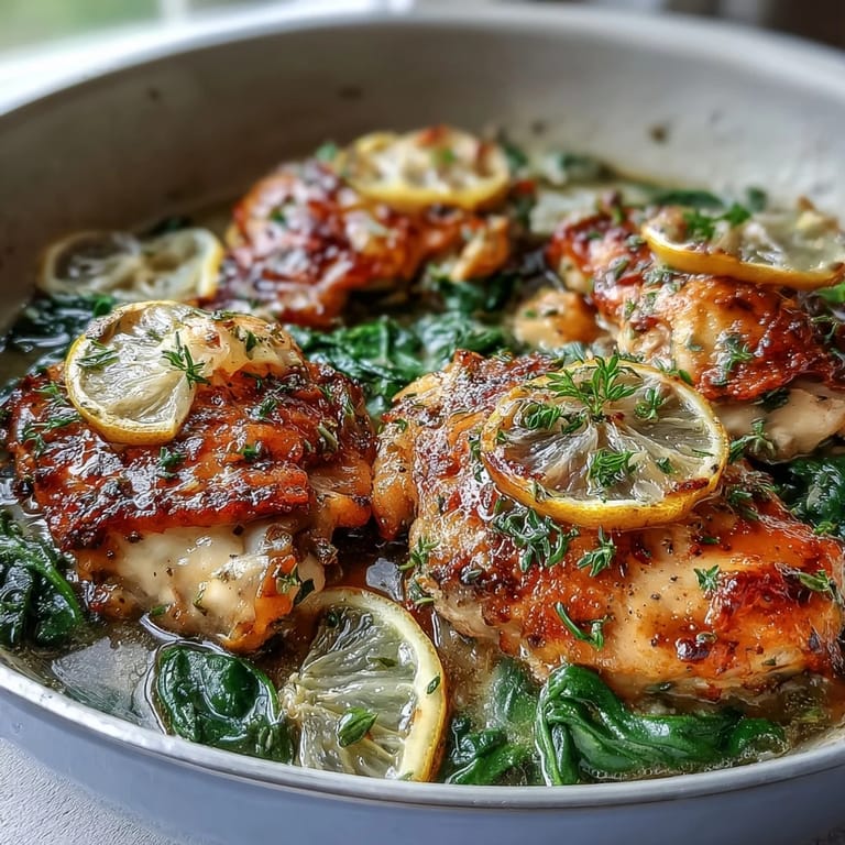 Easy one-pan lemon chicken orzo with baby spinach, finished with Parmesan and a zesty citrus kick.